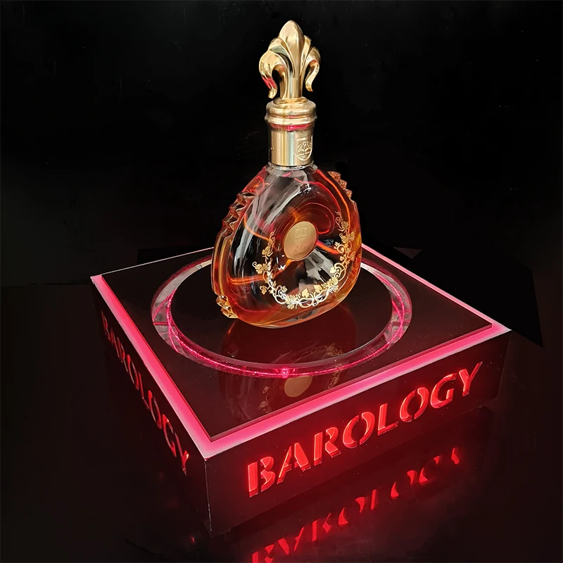 3 bottles Rack Display Wine Liquor Acrylic louisa Wall Standing one third Bottle Presenters 13 led bottle glorifier wine holder