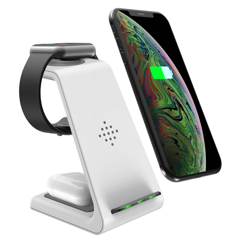 Amazon best selling fast charging t3 10w qi 3 in 1 wireless charger stand most sold products