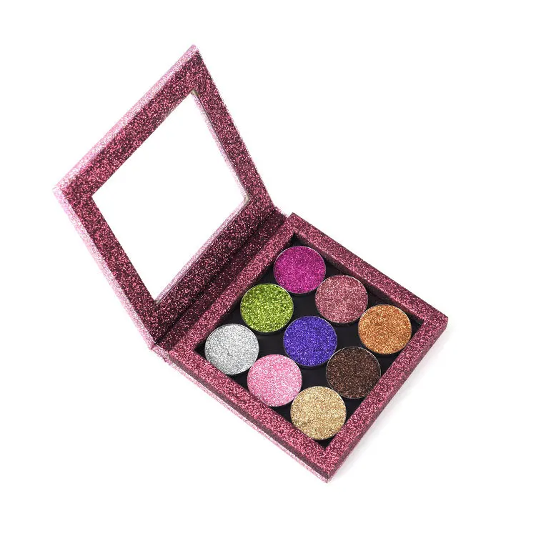 custom oem private label magnetic eye shadow case 9 color eyeshadow palette wholesale DIY eyeshadow color palette