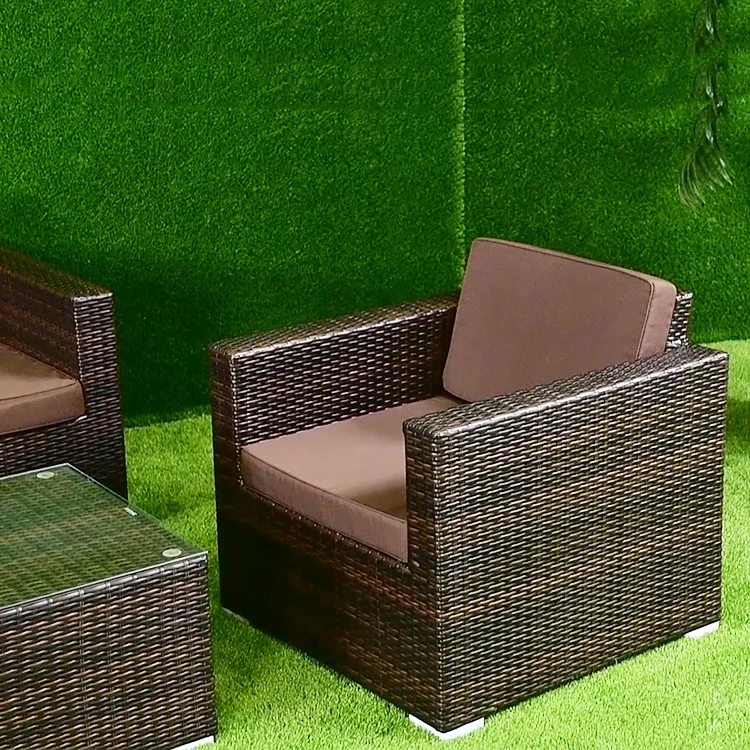 2023 New Arrival Modern luxury Outdoor Furniture Set wicker garden furniture patio garden round big rattan sofa set