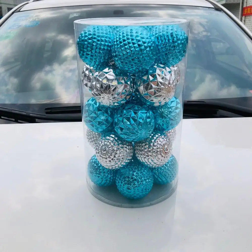 
Exquisite plastic Christmas tree decorated in art deco shape with shatterproof Christmas balls 