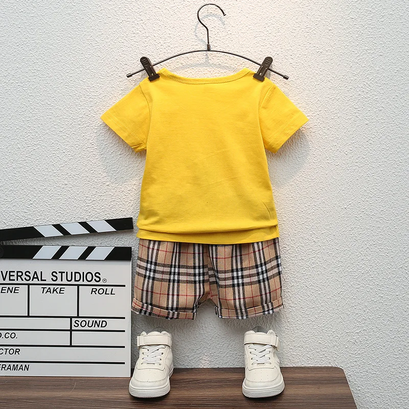 1-4T Best Quality Kids Clothes Summer Outfits T-Shirt & Shorts Set Clothes For Little Boy Kids Clothing 2-3 Years Boys