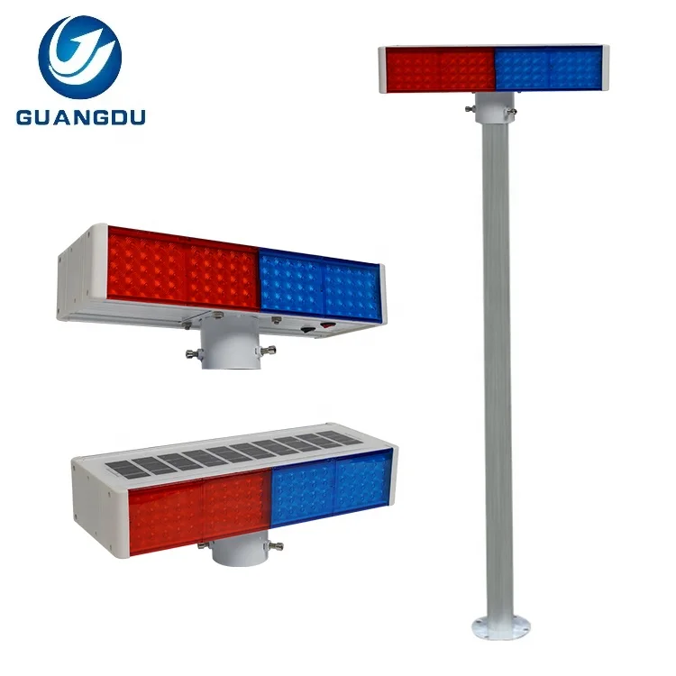 New Product Time Control IP67 Waterproof Outdoor 120w 160w Double Side Solar Road Emergency Warning Traffic Light