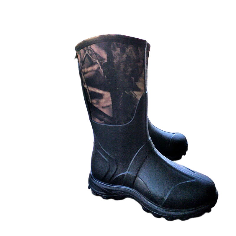OBSHORSE Insulated Camo Hunting Snake Long Boots Waterproof Rain Cold Weather Mountain Lighted Neoprene Hunting Boots
