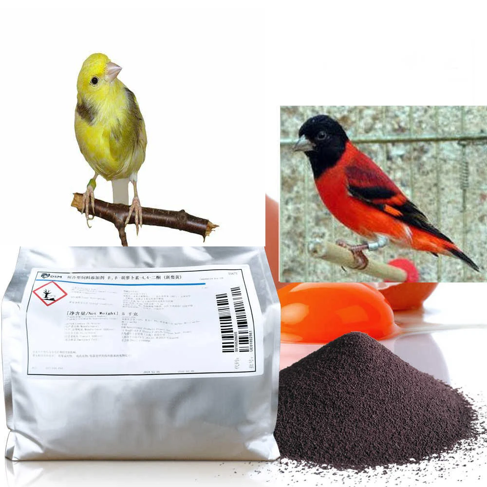 
Factory Feed Carophyll Red Powder Canthaxanthin 10% Pet Bird Red Factor Canaries Price Size 