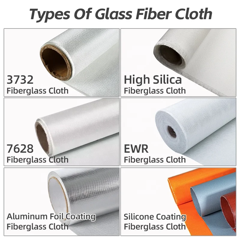 Factory Wholesale Industrial insulation Satin fiberglass fabric for wooden houses