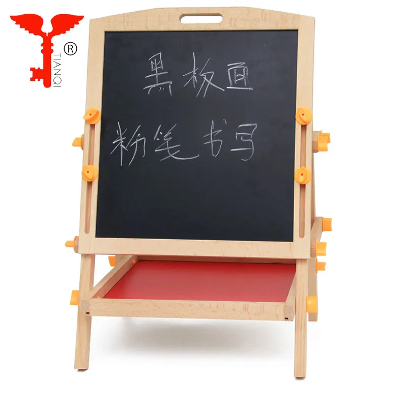 child wooden shelves   wood drawing stand  collapsible easel educational toys for kids