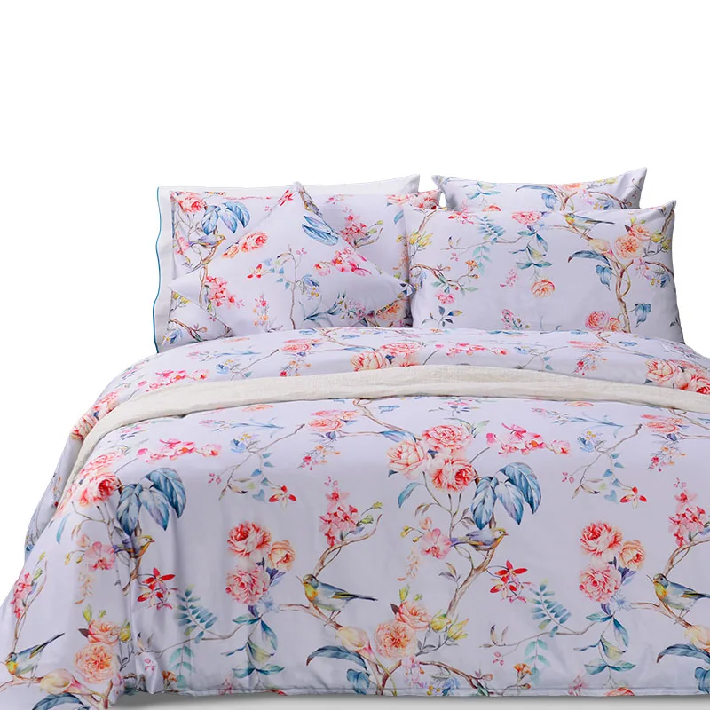 Factory Price Flower Bedding Comforter Sets Luxury 100% Cotton Bed Sheet Bed Duvet Covers