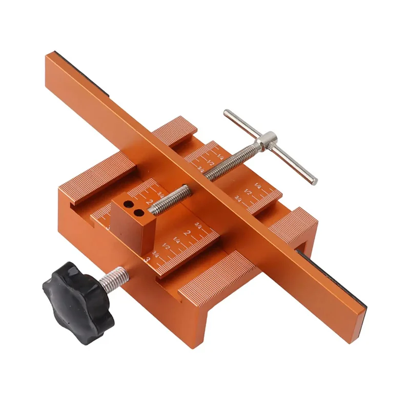 Cabinet Door Mounting Jig Support Arm and Clamp Integrated Aluminum Alloy Body Heavy Duty Tool for Cabinets with Face Frame