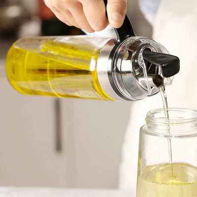 New style Non-Slip Handle Auto Oil Pot Dispenser For Kitchen Cooking
