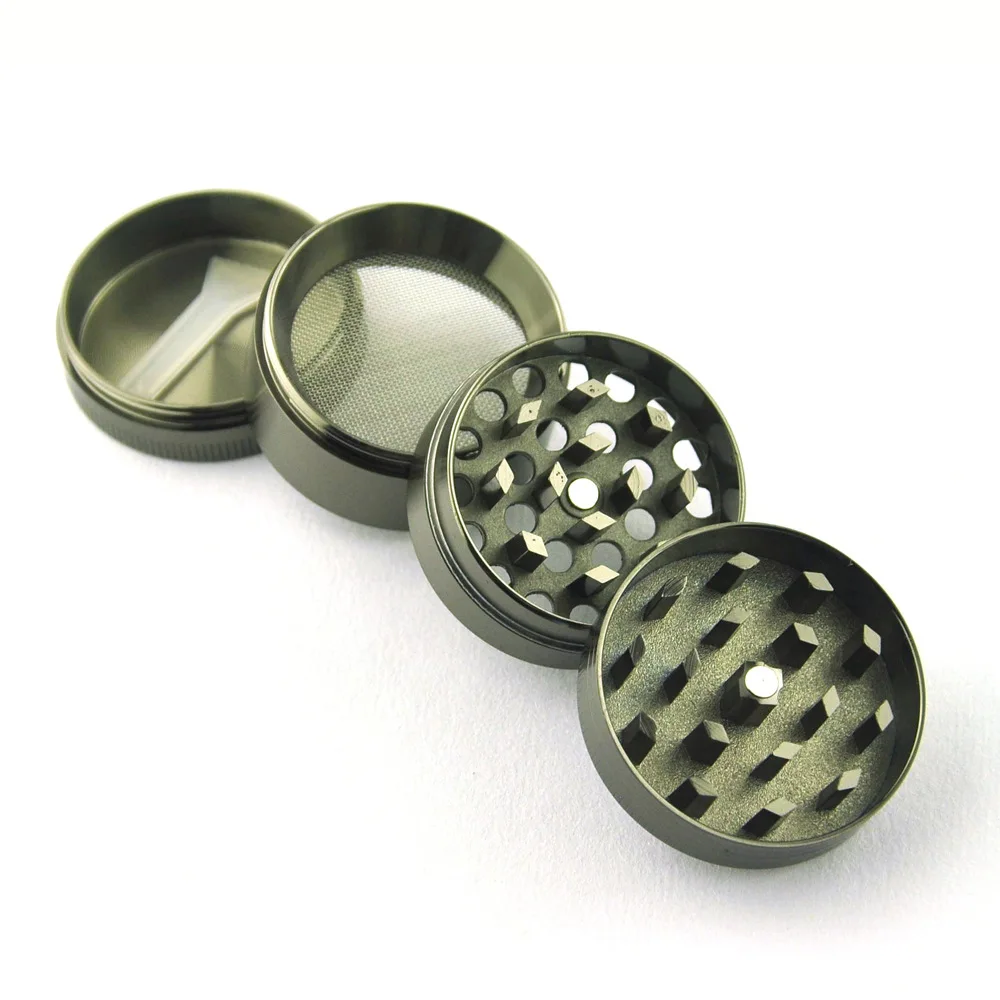 Free Shipping In Stock Hot selling Zinc Alloy 4 Layer Tobacco Herb Grinder