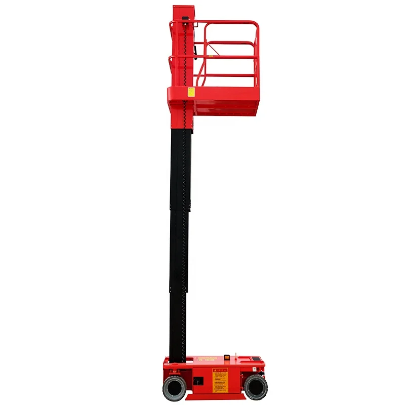 Ellie 6m 8m Portable Electric vertical telescopic mast lift for aerial maintenance and installation