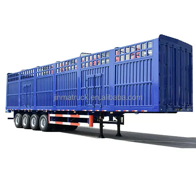 3 Axles 60 Ton Fence Semi Trailer