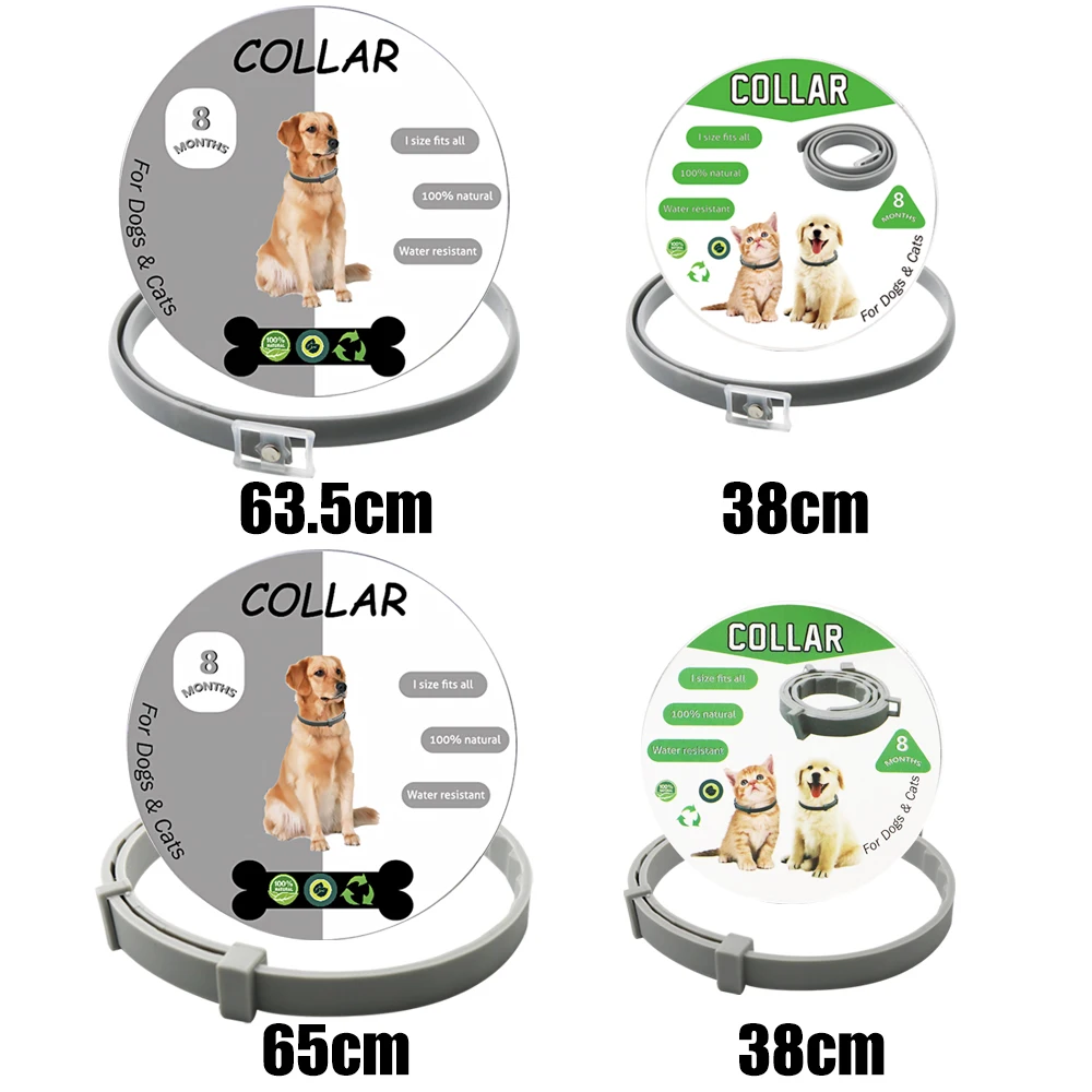Flea and Tick Collar for Dogs/Cats, Natural Flea and Tick Collar prevention for Dogs and Cats, One Size Fits All