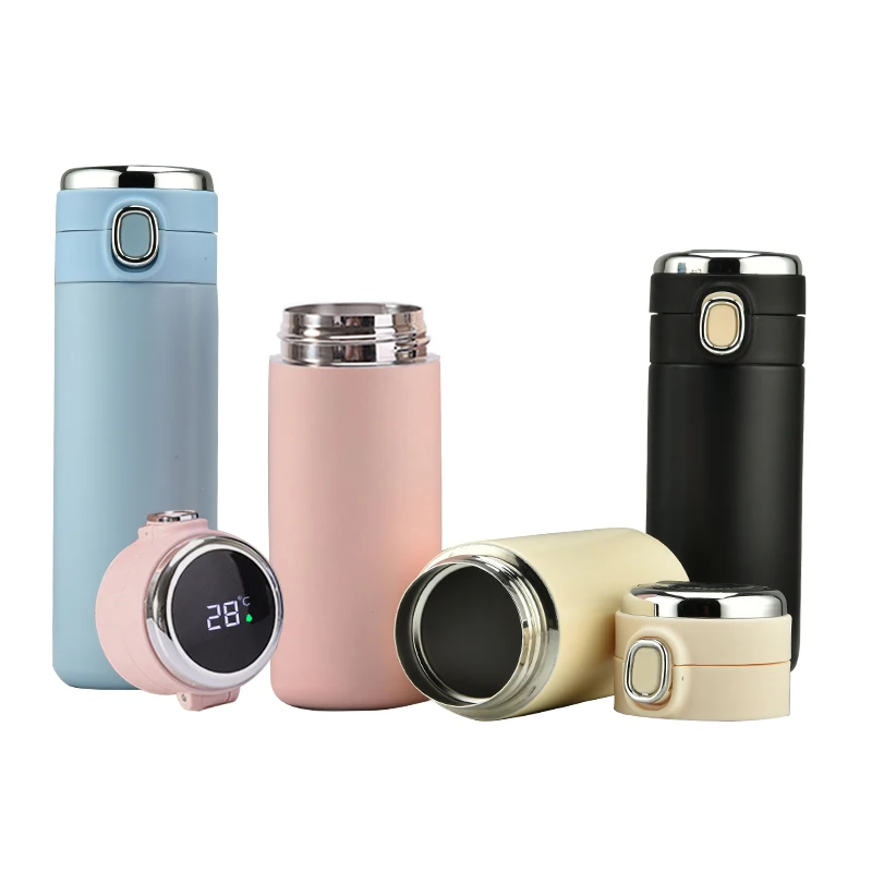 Thermal stainless steel Good Quality Double Wall Insulated Temperature Flask Smart Water Bottle with Led Display