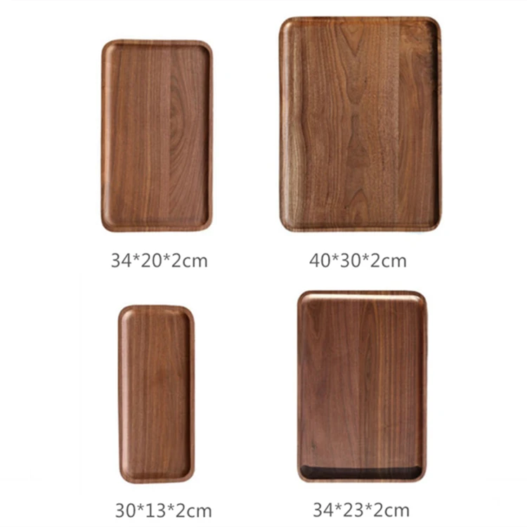 Роскошный современный натуральный деревенский поднос под заказ для суши фруктов десертов кофе орехового