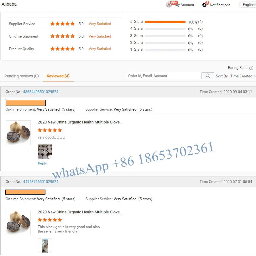 250g bottle Chinese solo black garlic in stock