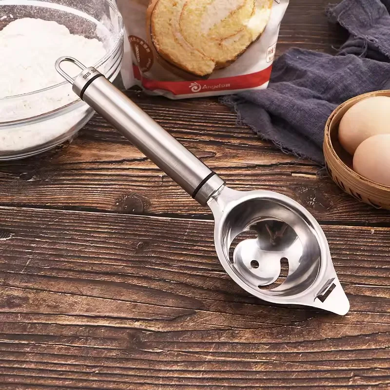 High Quality Food Grade Egg Yolk Separators Egg White Separator 18/10 Stainless Steel Egg Separator