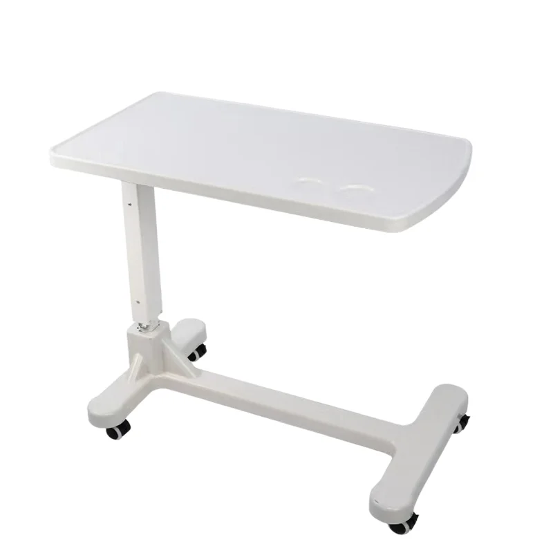 Factory Price Height Adjustable Movable ABS Medical Patient bedside hospital Dining Table