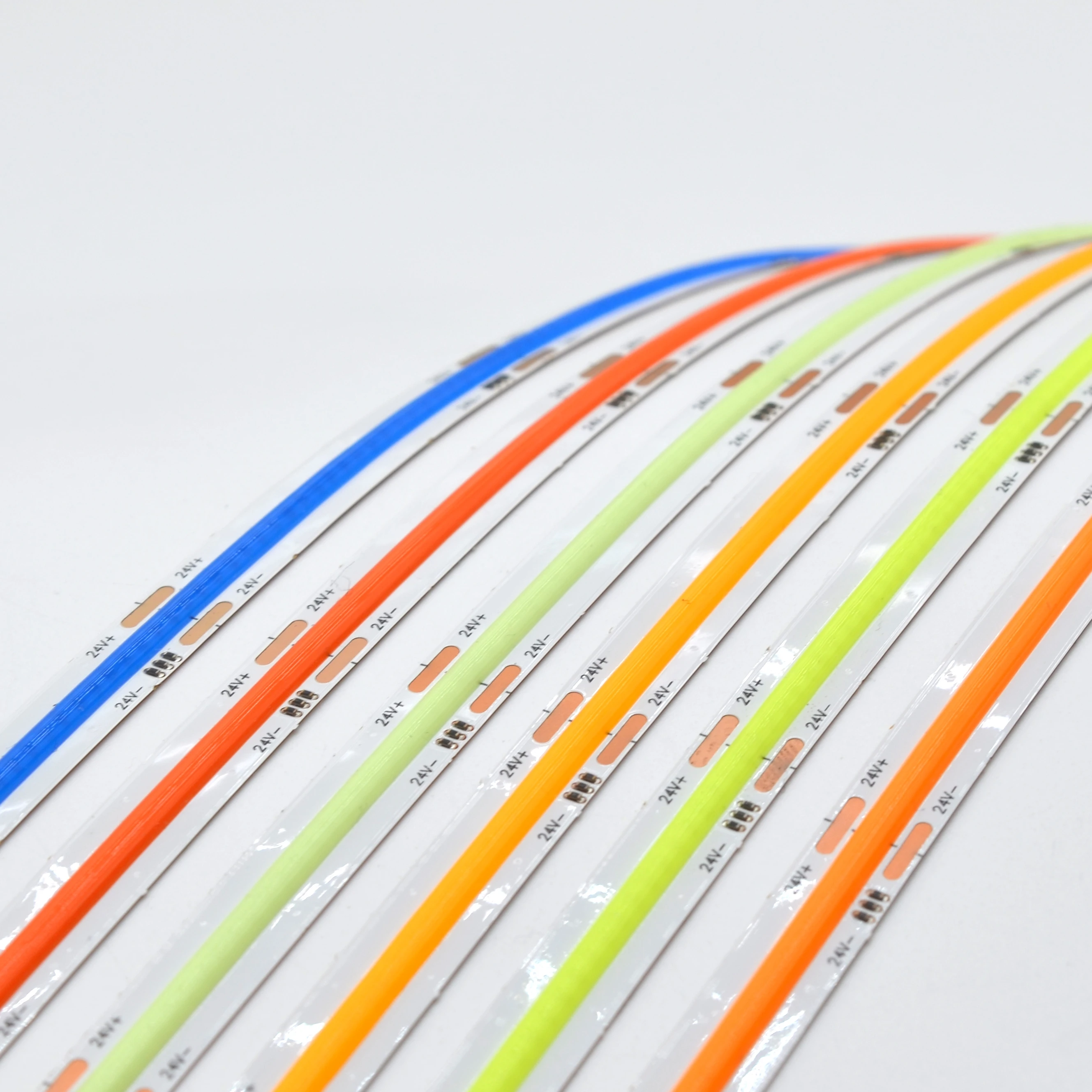 Colors Red Yellow Marrs Green Tiffany Blue Pink 10mm COB LED Strip DC12V/24V Suitable for KTV Bar Flexible COB Light Strip
