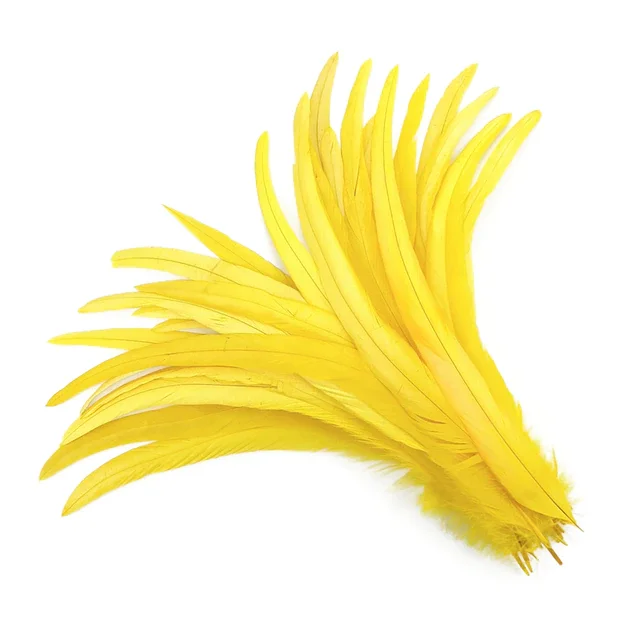 High Quality 9 Color 12-14 inch Turkey Quill Feathers Dyed Long Feathers Rooster Feathers For Sale