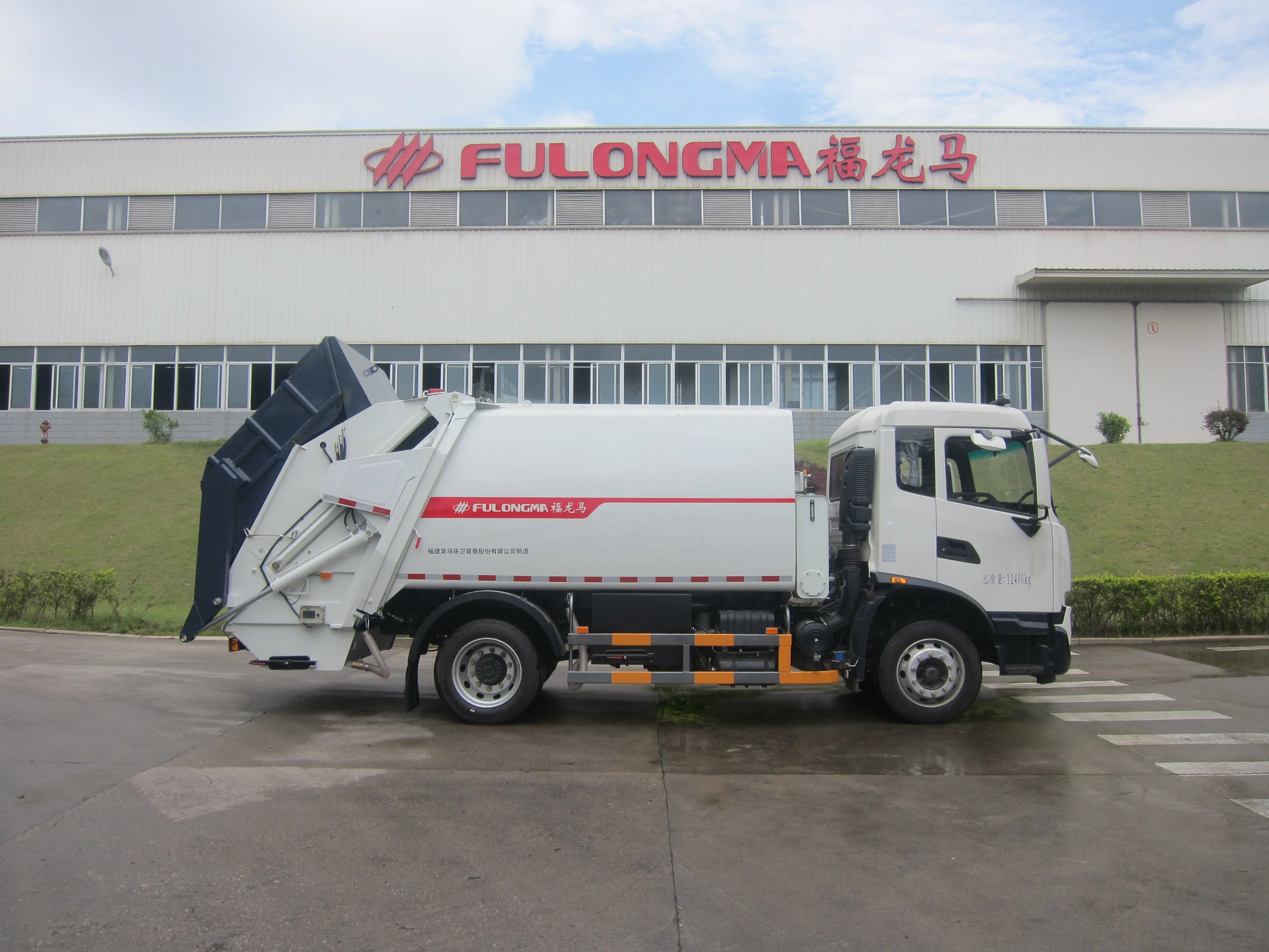 Хит продаж мусоровоз FULONGMA среднего размера 12 тонн куб.