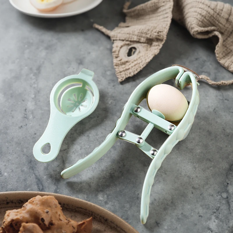 Wholesale Kitchen Cooking Baking Egg Cracker Tools useful Egg Cracking Opener peeler Utensils Gadget Restaurant Egg Shell Cutter