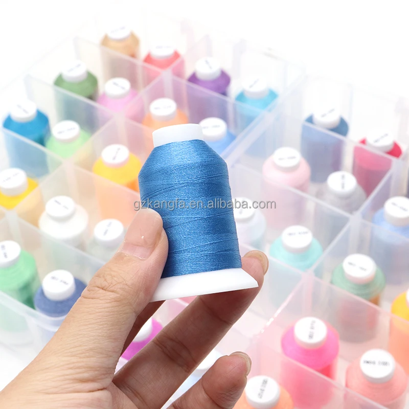 120D/2 Embroidery Thread, 40wt Polyester Yarn, 500m for Computer embroidery thread