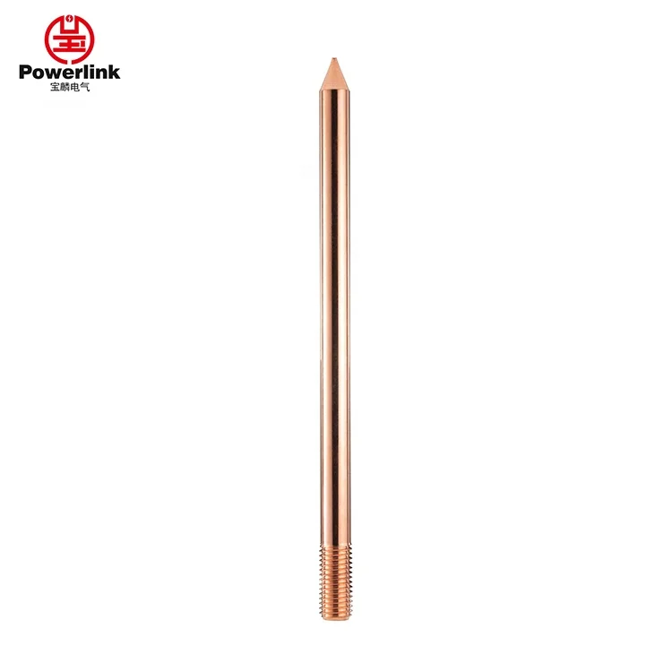 Threaded Copper Bonded grounding Earth Rod