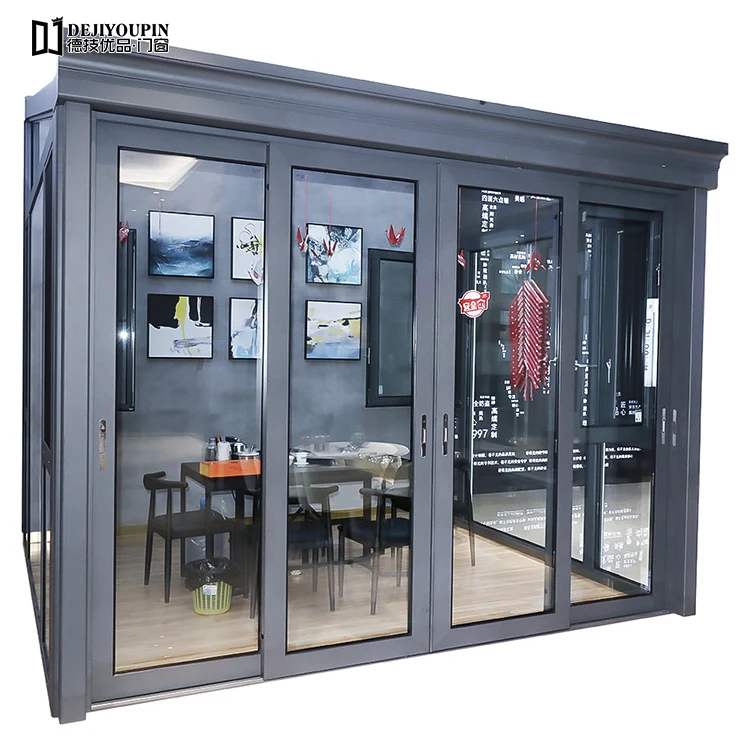Aluminum Prefabricated Tempered Glass house Sunroom