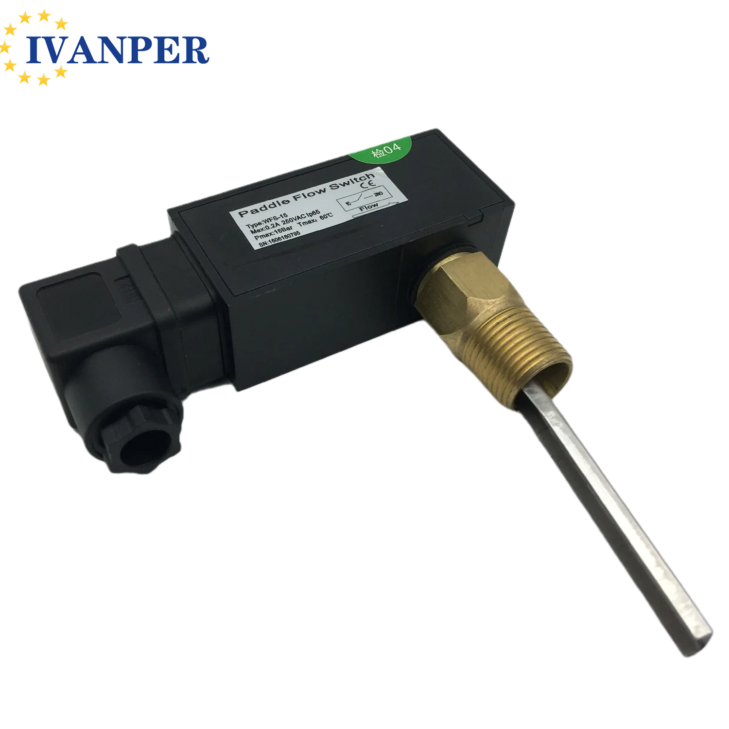 0-220V Liquid Water Flow Sensor Switch G1/2 Thread