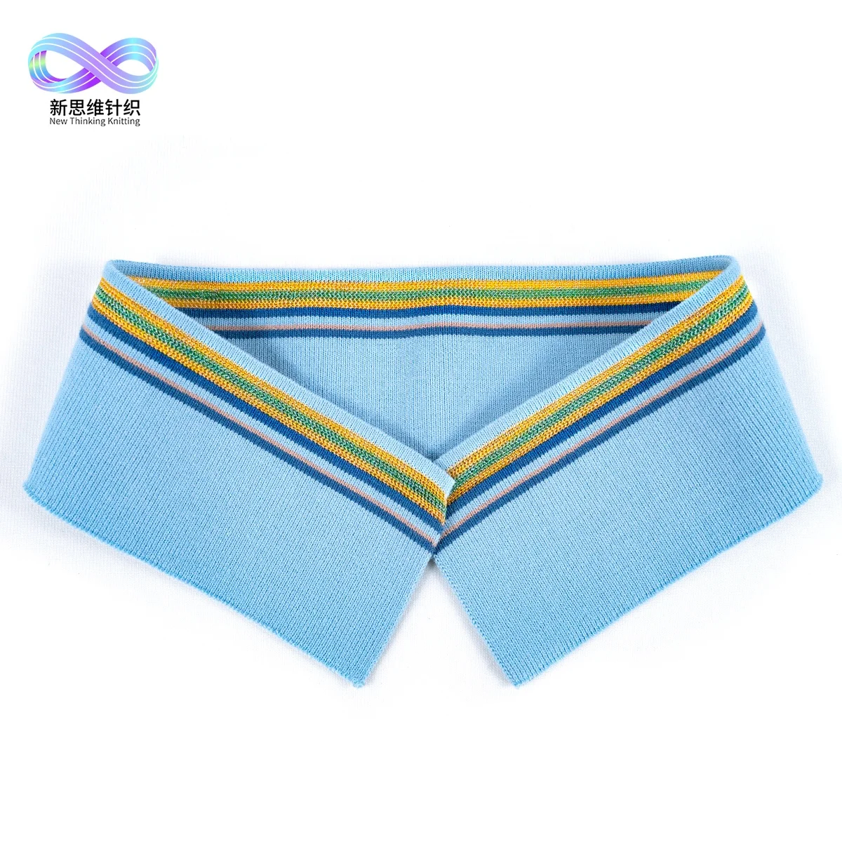 
Popular Custom 1x1 Flat Cotton With Organza Rib Fabric Knit Trim For Clothes 