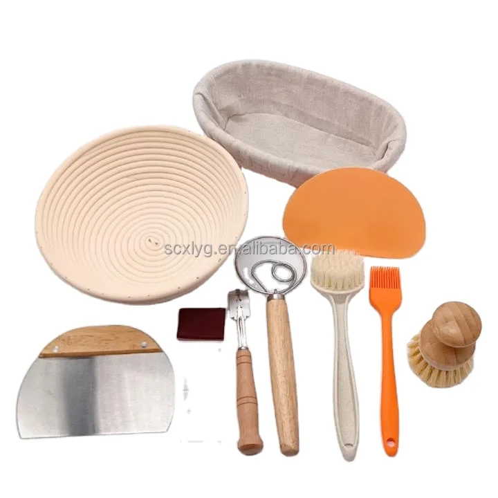 PP Bread Proofing Basket Sourdough Bread Baking Supplies  Containers Safe Baking Gifts Dough Banneton Bowl for Bakers