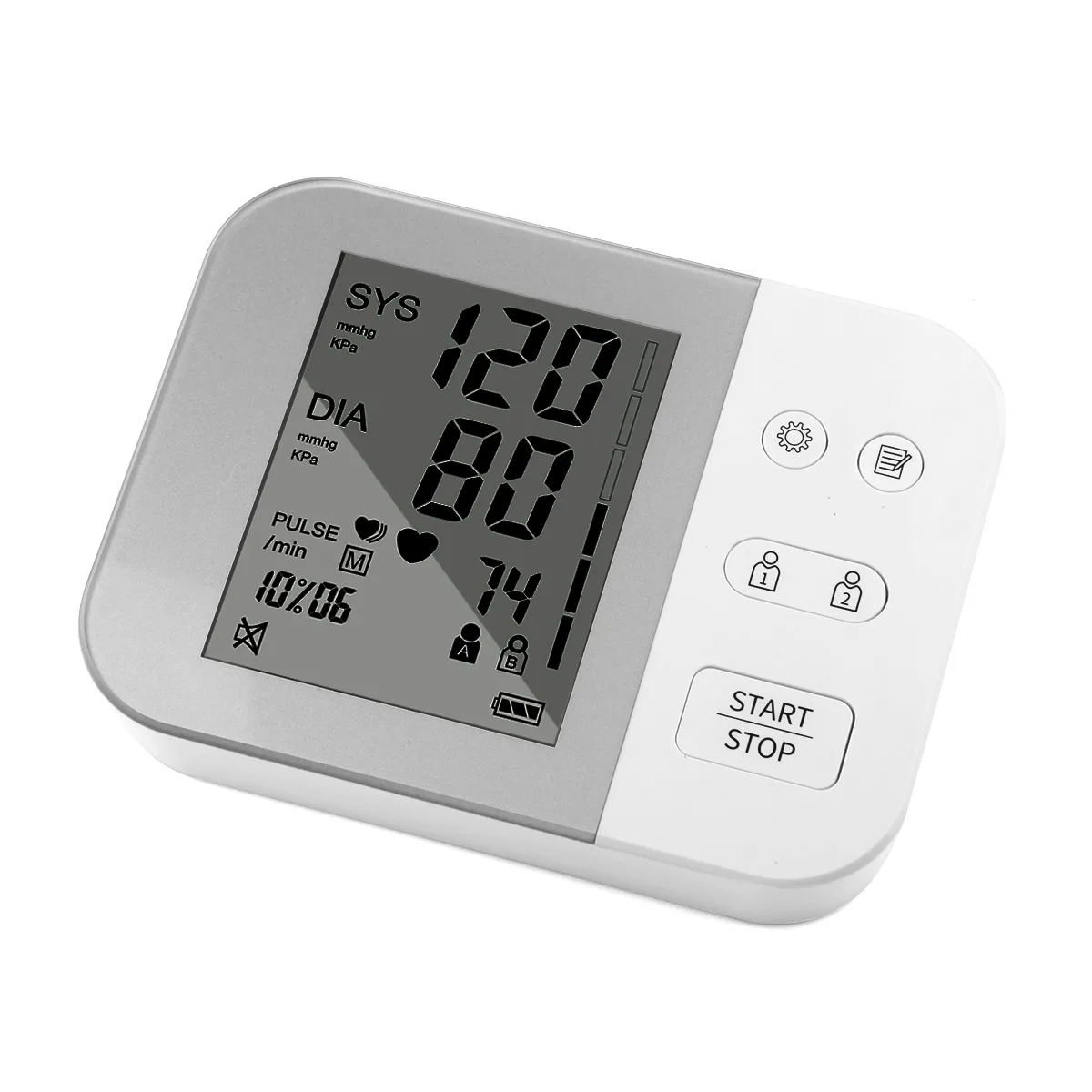 Long Service Life Large Screen Display Accurate Measurement Electronic Best Desktop Blood Pressure Monitor