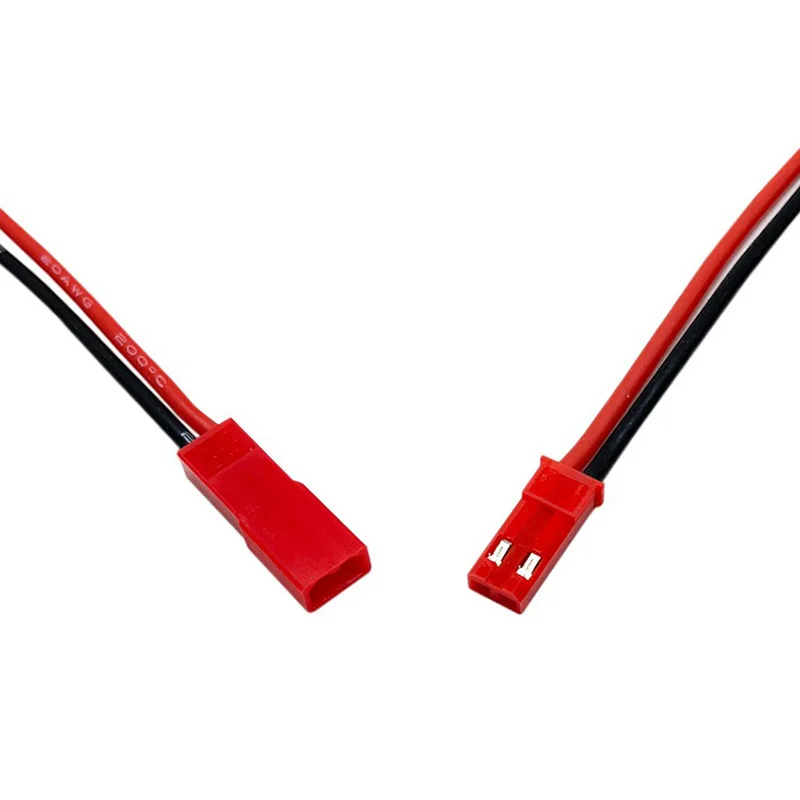 RC Toys Helicopter JST Wire Plug with Male and Female 2.54mm Red and Black Silicone Wire Customized Cable Length