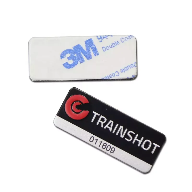 Factory Metal Asset Tag Laser Serial Number Aluminum Barcode Label for Information Tracking Tag