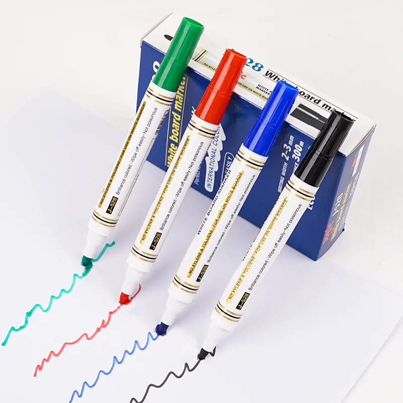 Wholesale Dry Erase Marker 4 Colors Custom Black Red Blue Green Markers Set White Board Marker for Writing