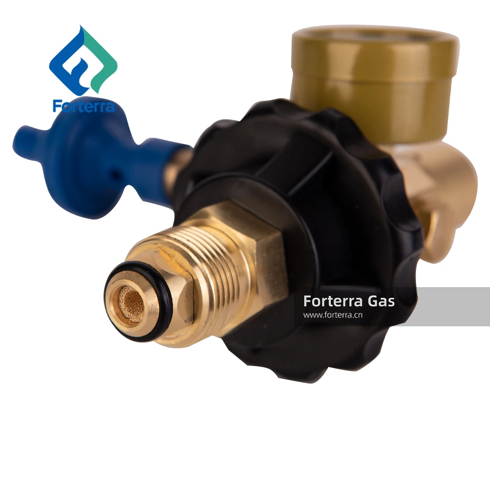 Helium Balloon Regulator with Filler Valve and Gauge for Latex Balloons Equipped with 70/30 Air Mixer