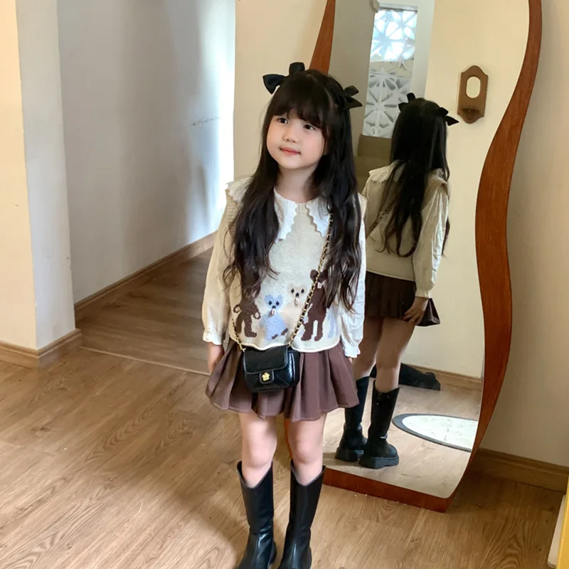 2024 New Wholesale Fashion Baby Cute Cion Mini Pu Kids Handbags Mini Purple Purse Little Girls Purse For Kids