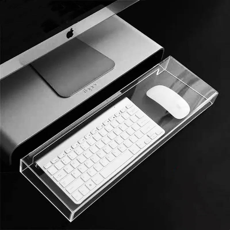 Transparent clear Acrylic material dustproof keyboard cover for desktop keyboard