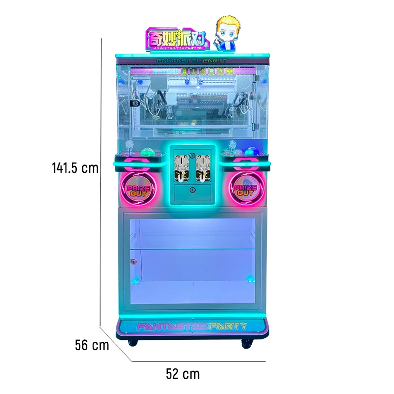 Riteng Outdoor Coin Operated Toy Crane Mini Claw Game Machine Japanese 2 Player Small Toy Mini Doll Plush Crane Claw Machine