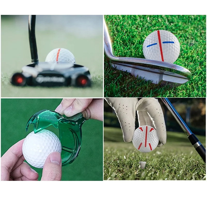 Transparency Golf Ball Line Liner Drawing Marking Alignment Putting Tool