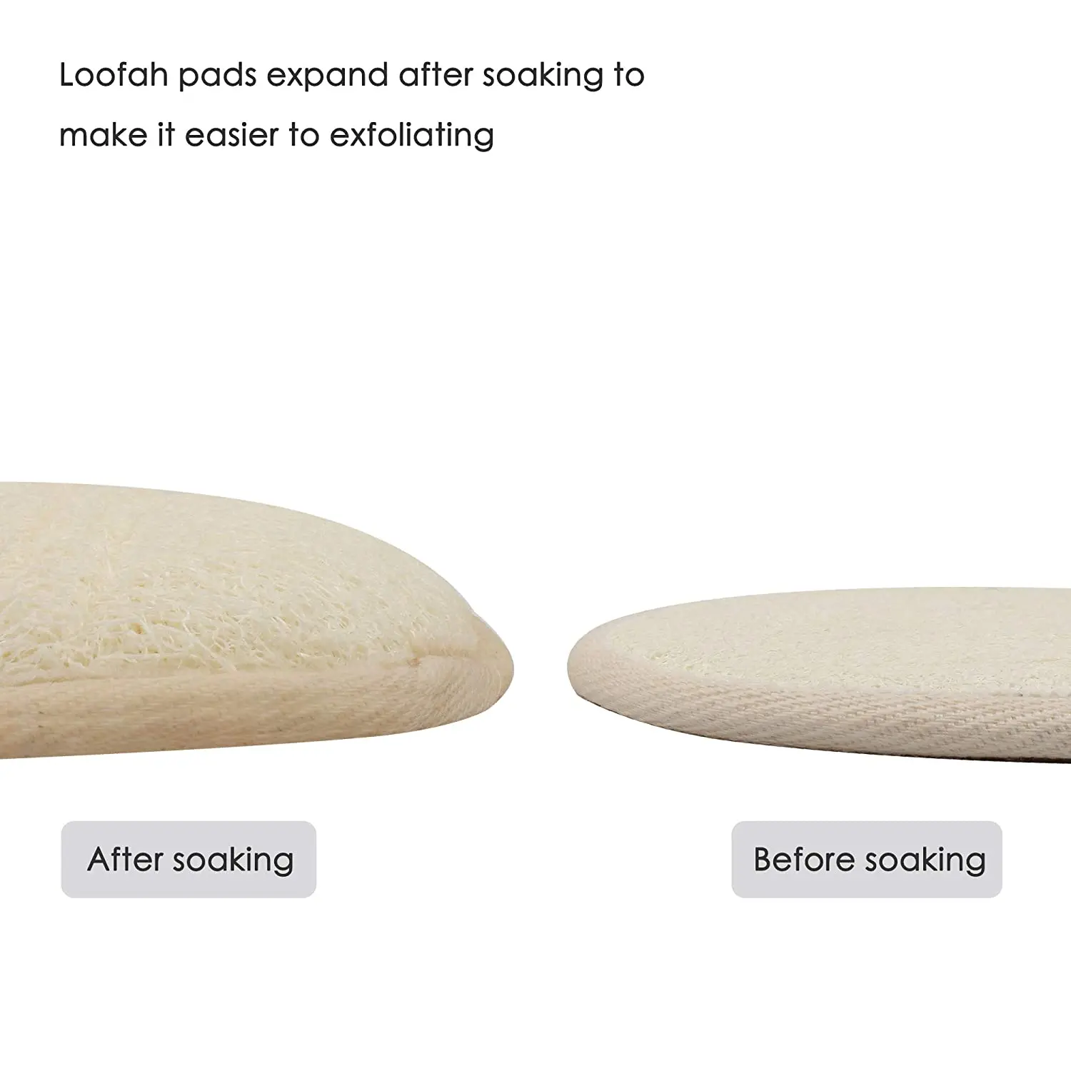 Customized Natural Biodegradable Loofah Shower Bath Sponge Kitchen Cleaning Exfoliating Luffa Pads Moroccan Loofah