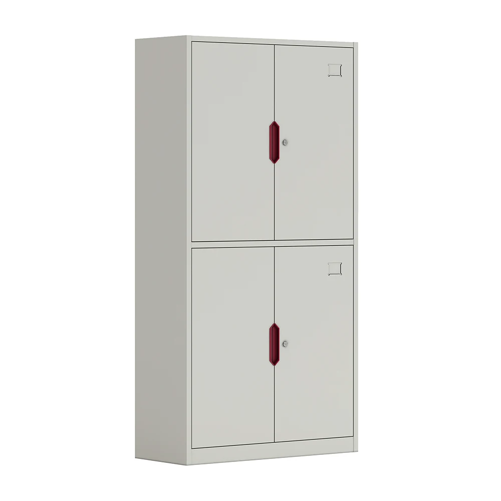 Heavy Duty Steel Shelf Cabinet Ventilated Clear View Doors Drawers Compart Mented Hinged Locking