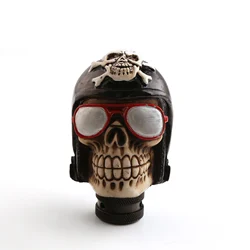 Dtouch Universal Car Manual Gear Shift Knob skull manual gear shift knob Shifter Handle Lever Stick with 3 Adapters