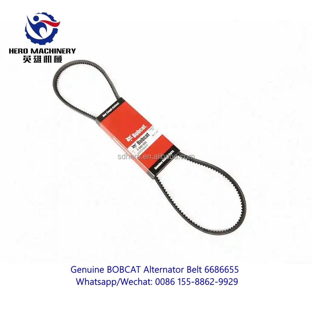 Genuine BOBCAT Alternator Belt 6686655 for BOBCAT Loader A300 S220 S250 S300 S330 T250 T300 T320