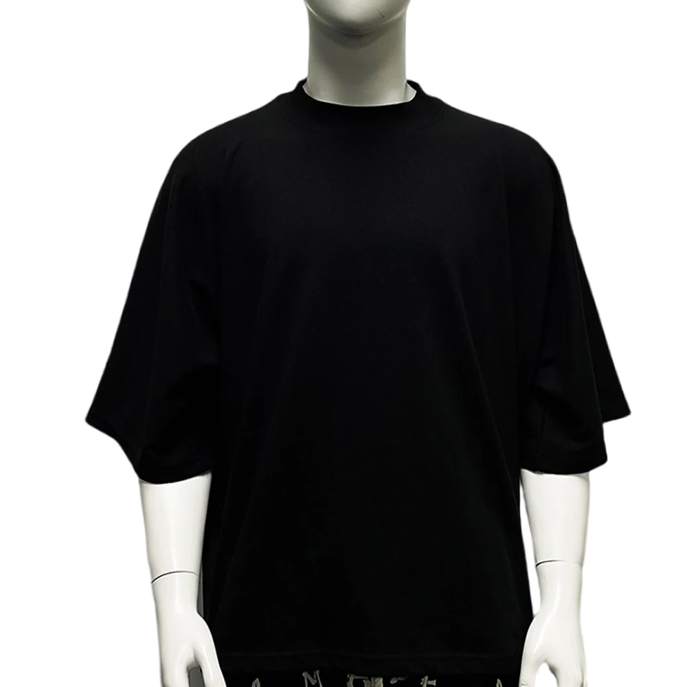 300 Gsm Blank Drop Shoulder T Shirt Manufacturing Custom Logo Oversized Screen Printing Cropped Boxy T Shirt Men
