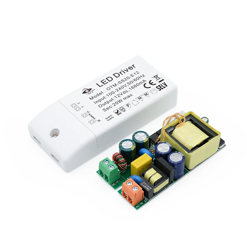 Slim DC12V 24V 0.5A 1A 1.25A 2A 2.5A LED Switching Power Supply
