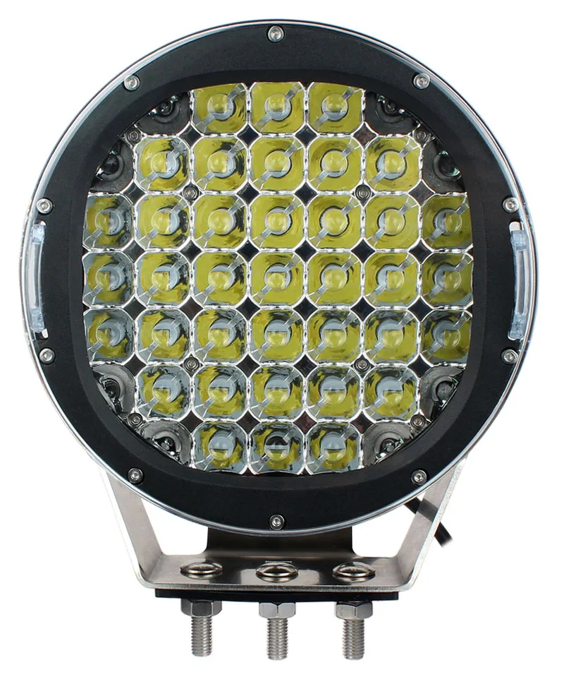 
habor freight 225W round red automotive led spotlight led fog light driving lamp for off road driving 12V 24V 