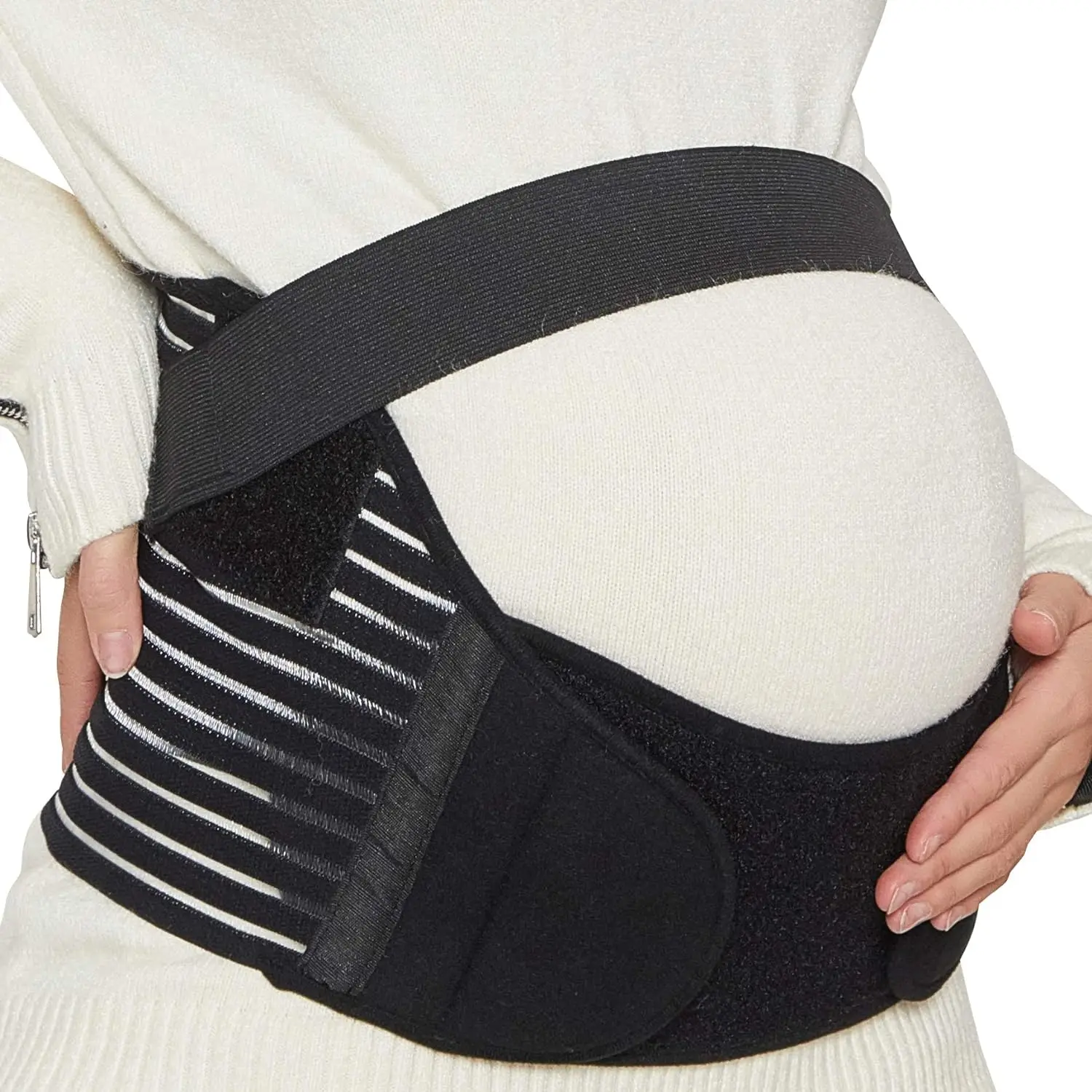 Adjustable breathable elastic 3-in-1 abdominal waist tummy pregnancy support maternity belly belt band
